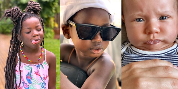 Gio Ewbank homenageia os filhos Titi, Bless e Zyan: 