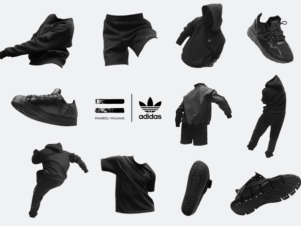 adidas x Pharrell Williams Triple Black Collection (Foto: divulgação)