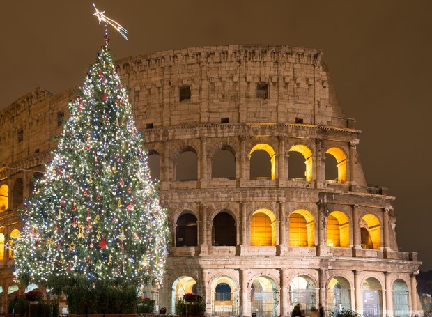 Árvore de Natal do Coliseu, em Roma (Foto: European Best Destinations/ Reprodução)