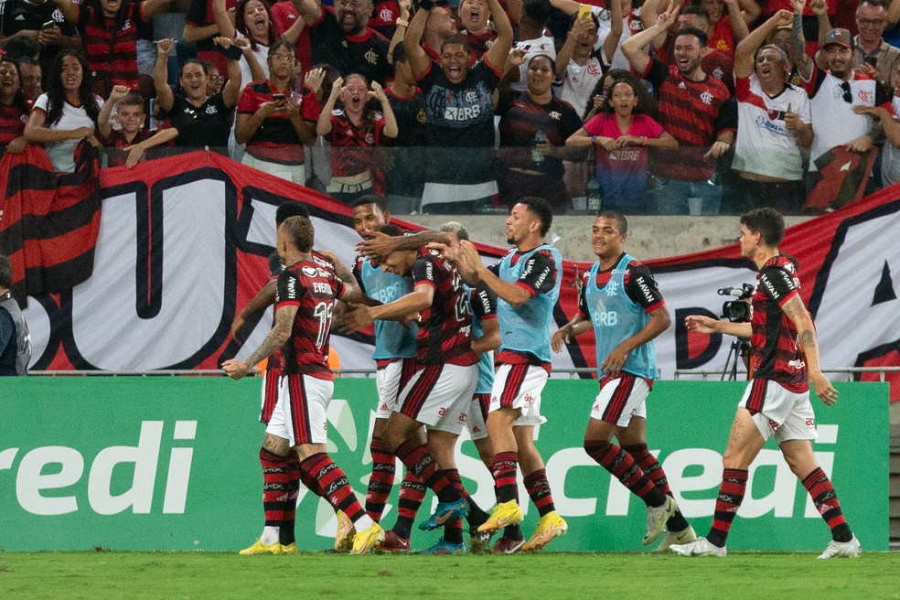 Gol de Marinho, Cuiab&aacute; x Flamengo &mdash; Foto: Gil Gomes/AGIF