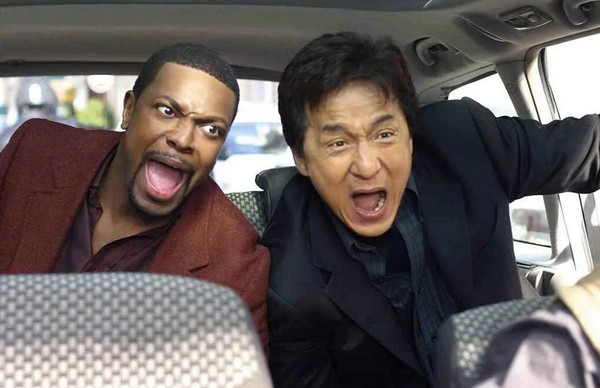 Jackie Chan com Chris Tucker em A Hora do Rush (1998) (Foto: Reprodução)