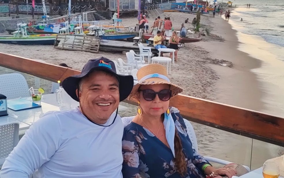 Wanderley de Paula e a esposa Yeda Batista, que morreu após tumulto na venda da 'picanha mito' em Goiânia, em Goiás — Foto: Reprodução/Redes Sociais