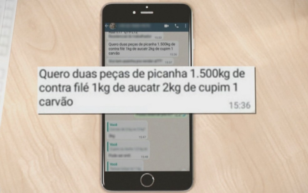 Homem pede carnes e carvão para churrasco, mas acaba preso por enviar comprovante falso de PIX em Anápolis, Goiás — Foto: Reprodução/TV Anhanguera