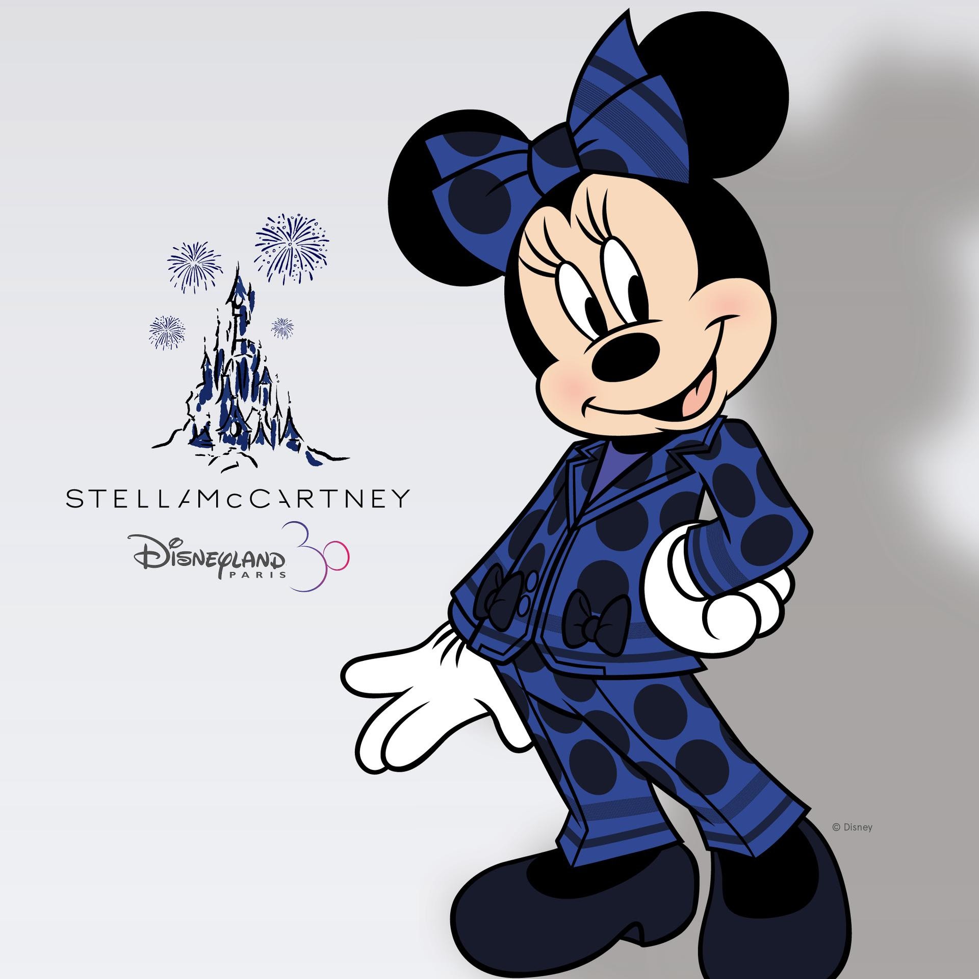 Minnie Mouse com o look desenhado por Stella McCartney (Foto: reprodução twitter)