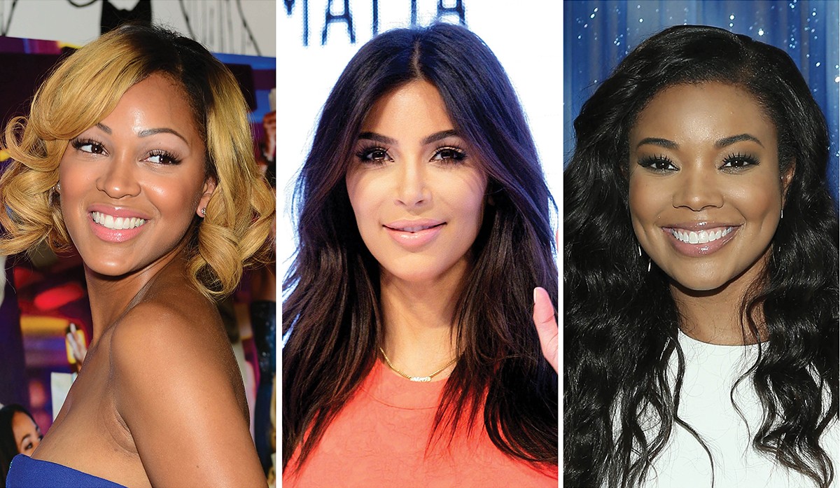 Meagan Good, Kim Kardashian e Gabrielle Union se manifestaram sobre o último vazamento de imagens íntimas (Foto: Getty Images)