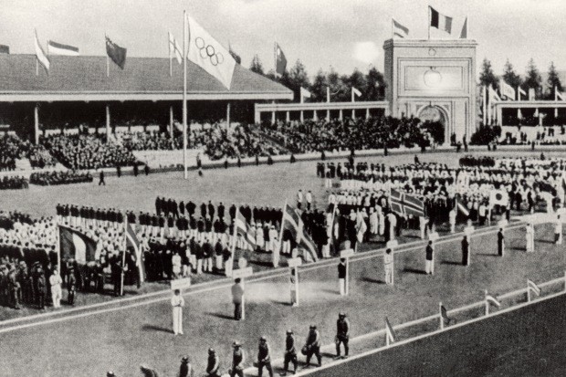 Jogos da Antuérpia, em 1920 (Foto: Getty Images)