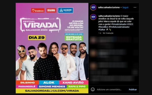 Dilsinho  anunciado como atrao do Festival Virada Salvador  Foto: Reproduo/TV Bahia