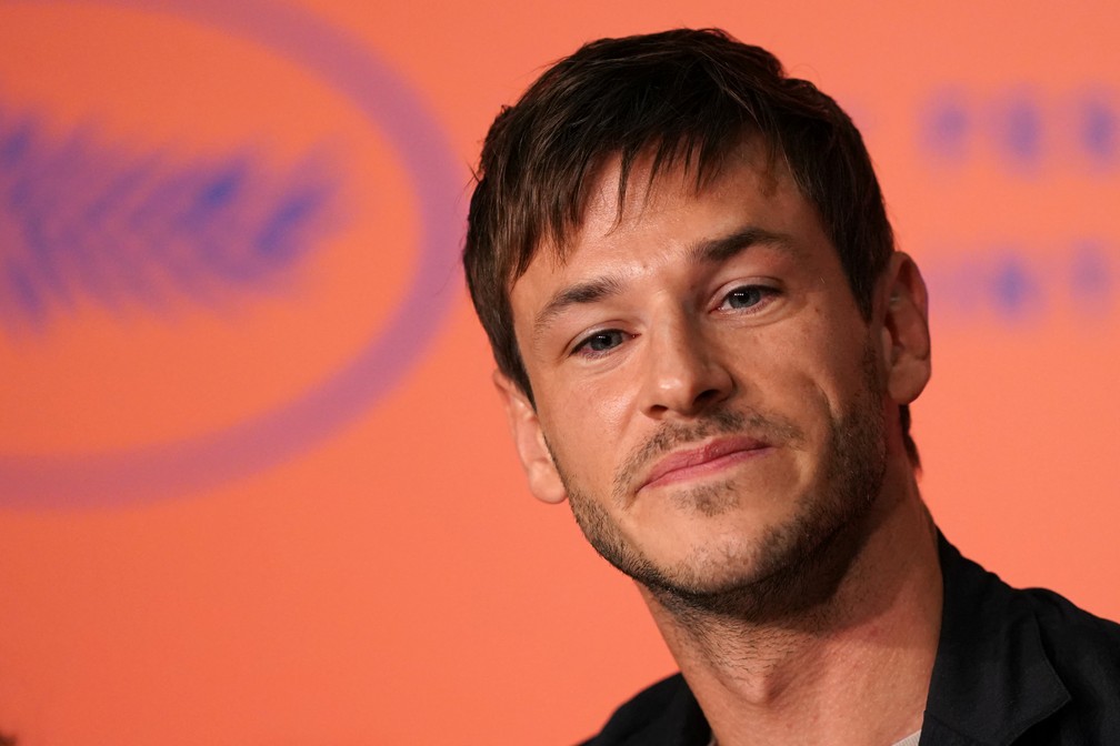 Gaspard Ulliel participa de uma coletiva de imprensa do filme "Sibyl" na 72ª edição do Festival de Cinema de Cannes em Cannes, sul da França, em 2019 — Foto: Laurent Emmanuel/AFP