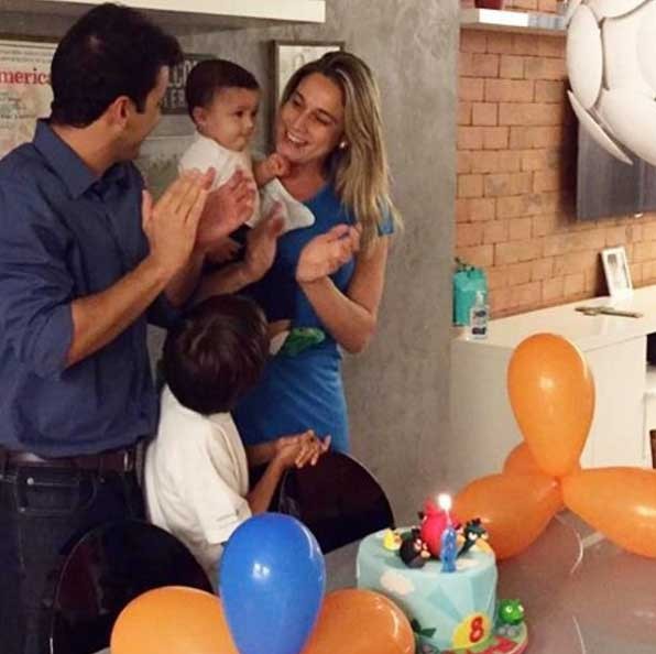 Fernanda e Matheus: o divórcio não separou a família (Foto: Reprodução - Instagram)