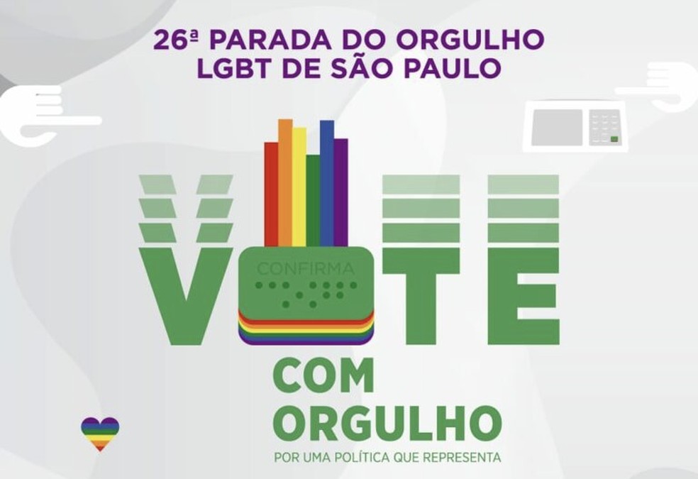 Tema da 26ª edição da Parada do Orgulho LGBT+ de São Paulo — Foto: Divulgação/ParadaSP