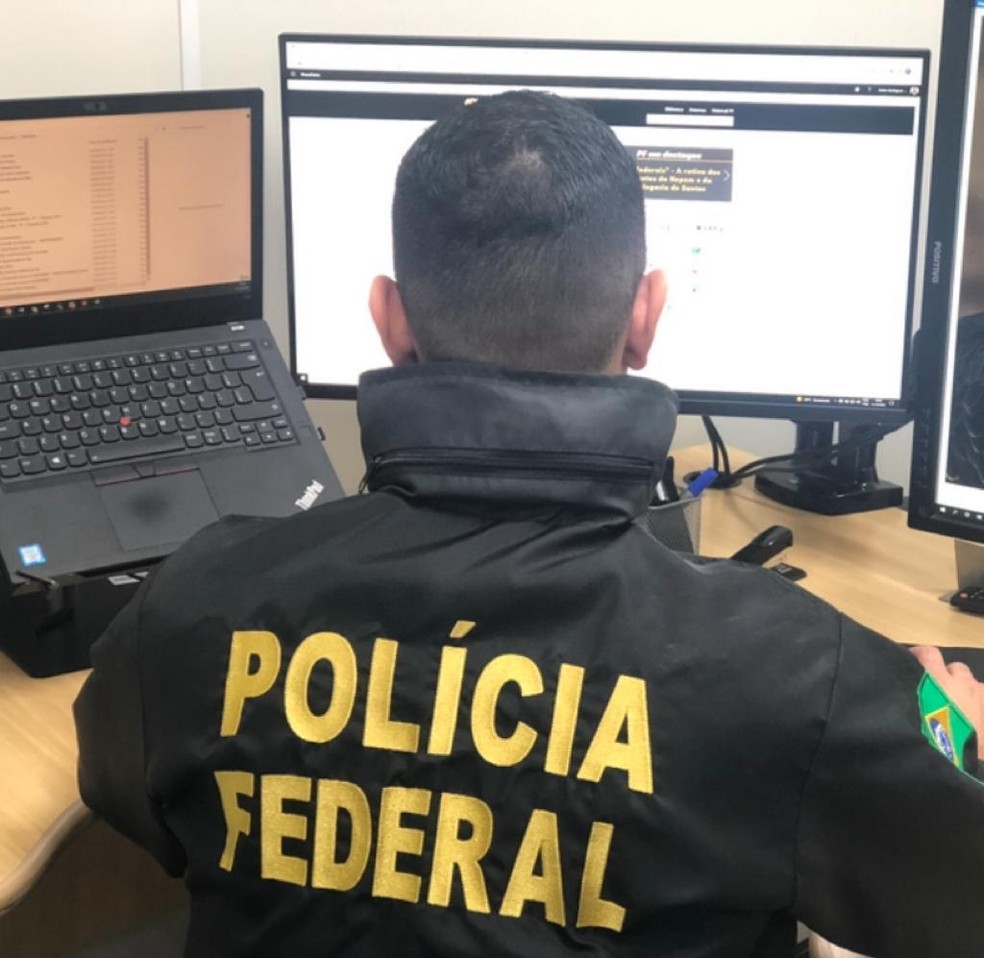 PF cumpriu novo mandado judicial em operação que investiga abuso de crianças — Foto: Reprodução