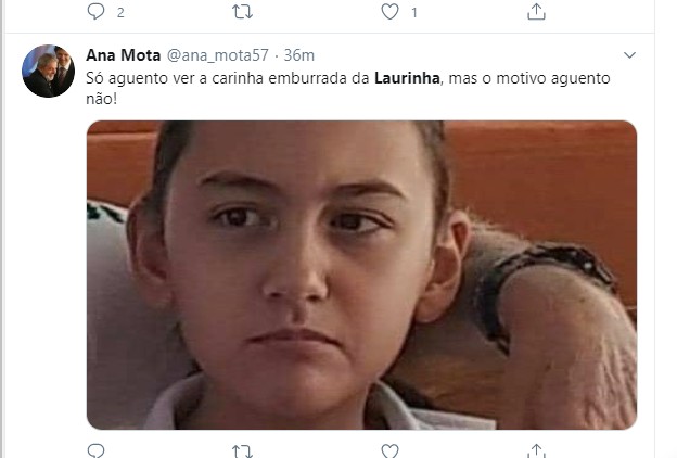 Laurinha 2050, diz Bolsonaro em vídeo com a filha