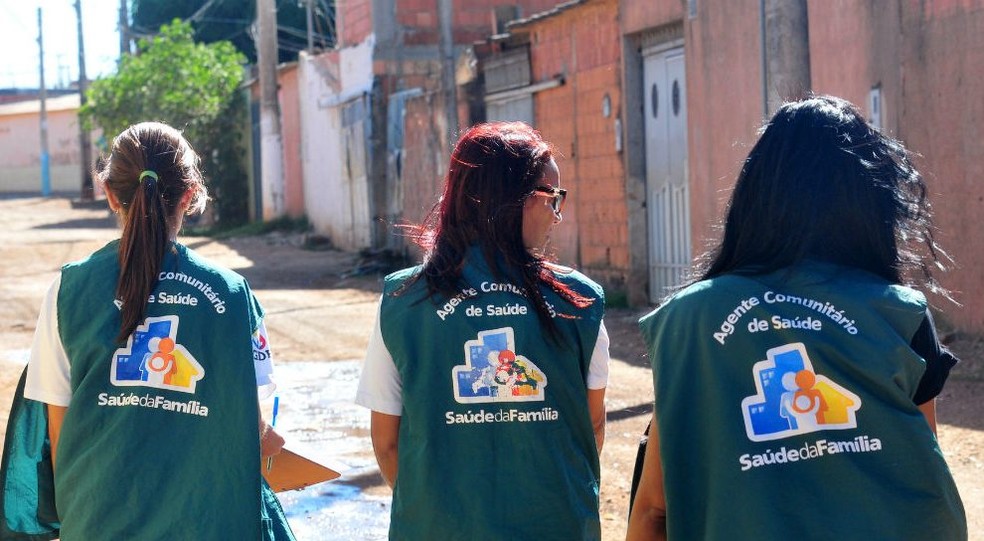 Agentes comunitários de saúde da família em ação no DF — Foto: Tony Winston/Agência Brasília