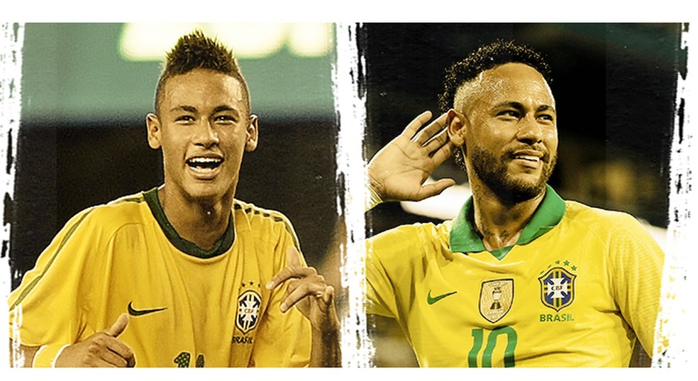 Neymar Brasil seleção brasileira 2010 2019 — Foto: Infoesporte