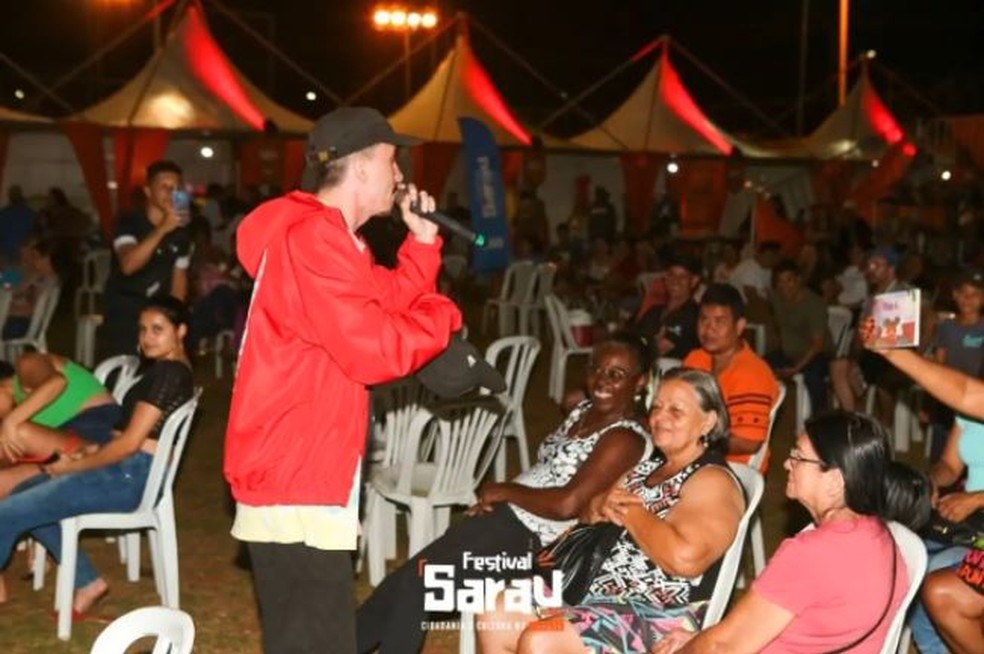 Uma das edições do Sarau no Parque, em Campo Grande. — Foto: Reprodução