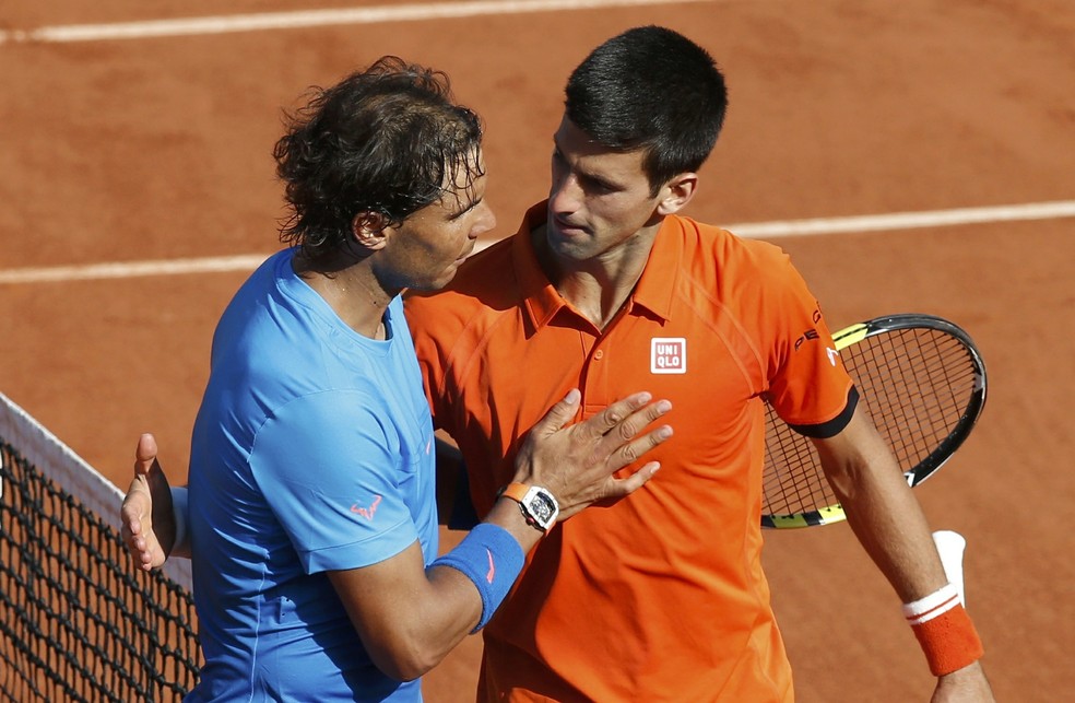 Djokovic venceu Nadal no último encontro entre eles em Roland Garros, em 2015 — Foto: Reuters