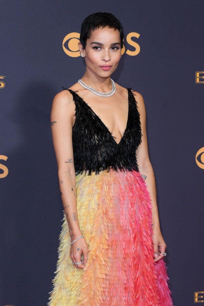 Zoë Kravitz at the 2017 Emmys (Photo: Getty Images)
