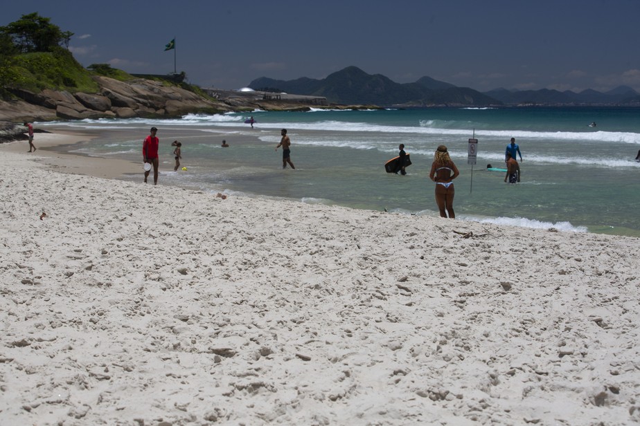 O último boletim classificou a qualidade da areia na Praia do Diabo como regular