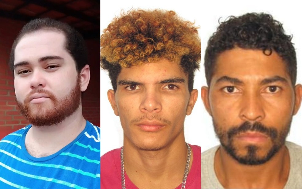 Lucas Borges de Azevedo, Raí Nunes da Silva e Marciano Francisco da Silva foram encontrados mortos em Porangatu — Foto: Polícia Civil/Divulgação
