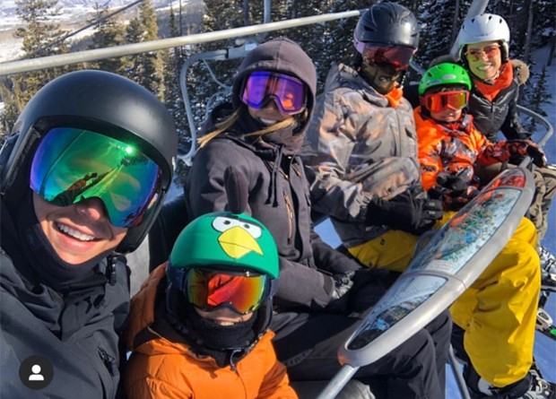 Patrícia Abravanel e Fabio Farias esquiam com Márcio Garcia e Andrea Santa Rosa em Aspen, no Colorado (Foto: Reprodução / Instagram)