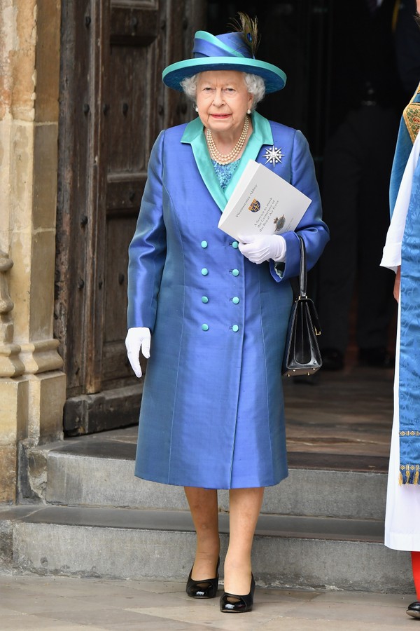 LONDON, ENGLAND - JULY 10:  Queen Elizabeth II attends as members of the Royal Family attend events to mark the centenary of the RAF on July 10, 2018 in London, England.  (Photo by Jeff Spicer/Getty Images) (Foto: Getty Images)