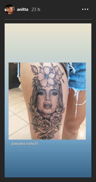 Tatuagem de fã para Anitta (Foto: Reprodução Instagram)