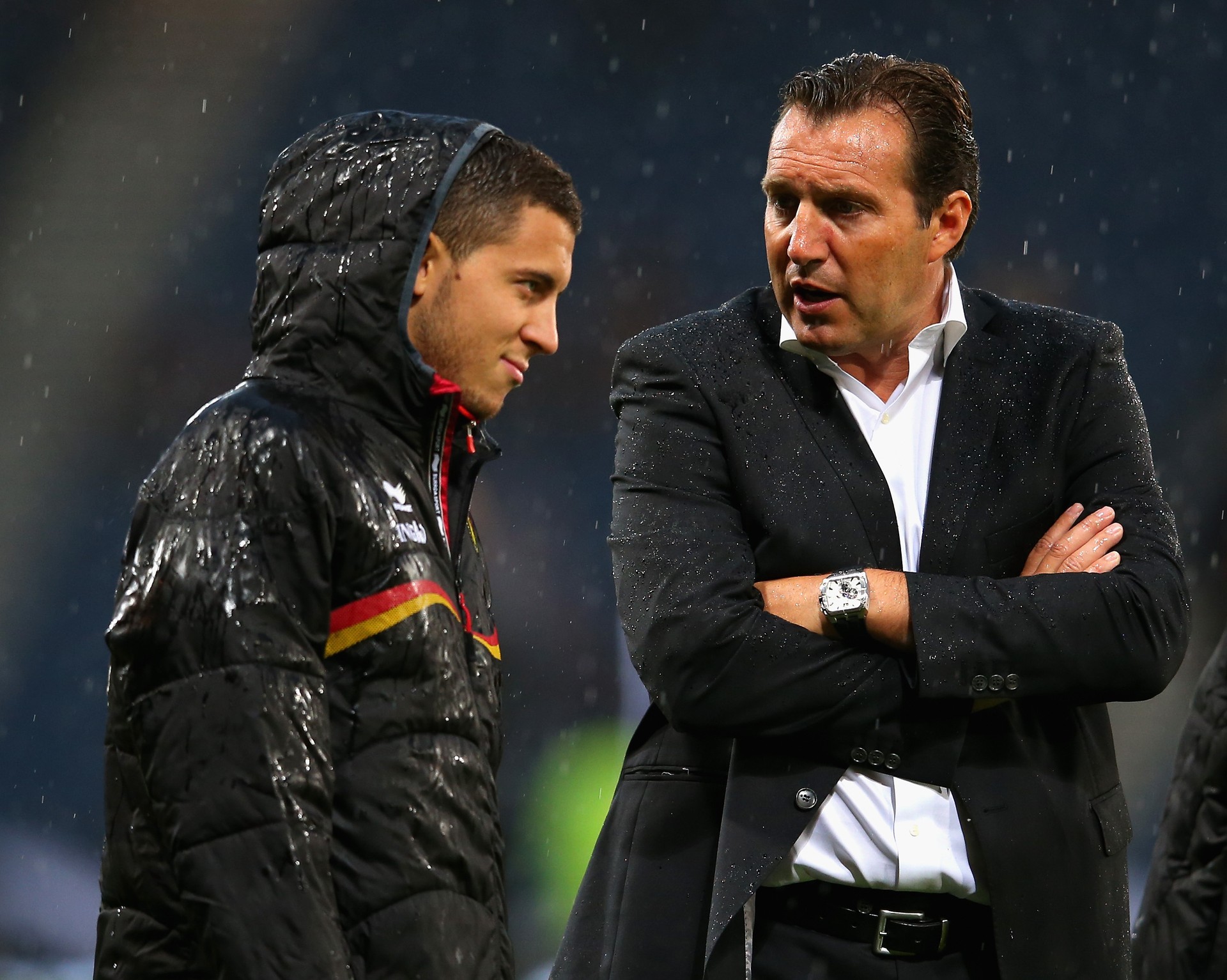 Wilmots confirmou Hazard (à esquerda) na Copa do Mundo (Foto: Getty Images)