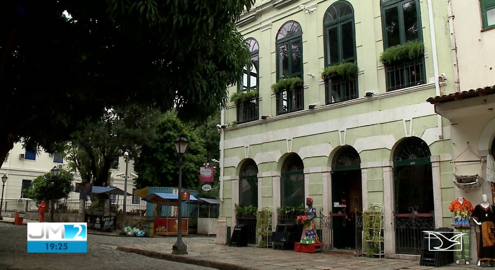 Restaurante Flor de Vinagreira, no Centro Histórico de São Luís — Foto: Reprodução/TV Mirante