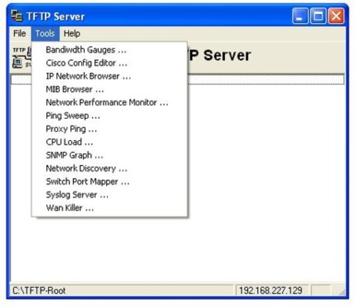 download solarwinds tftp server portable