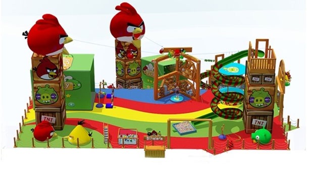 Imagem do projeto do playground de 'Angry Birds' que será lançado nos shoppings do Brasil (Foto: Divulgação/Rovio)