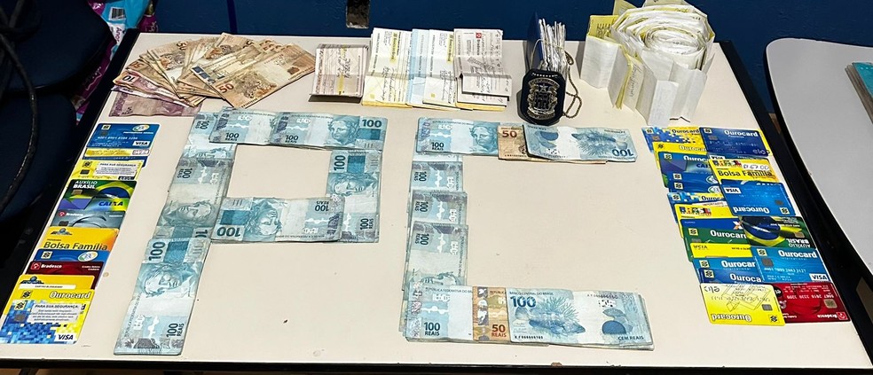 Idosa de 74 anos &eacute; suspeita de agiotagem  &mdash; Foto: Divulga&ccedil;&atilde;o / Pol&iacute;cia Civil 
