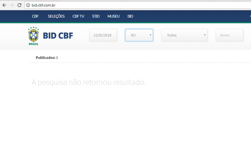 DivulgaÃÂ§Ã£o (Foto: Print da pÃ¡gina do Boletim Informativo DiÃ¡rio/ ConfederaÃÂ§Ã£o Brasileira de Futebol )