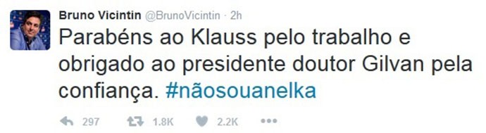 Vice do Cruzeiro comemora acerto com meia e provoca: Não sou Anelka