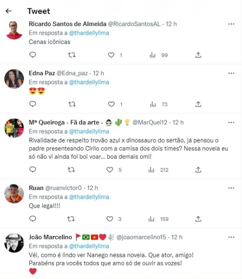 Comentários na publicação de Thardelly Lima sobre o clássico Atlético-PB x Sousa — Foto: Reprodução/Redes sociais