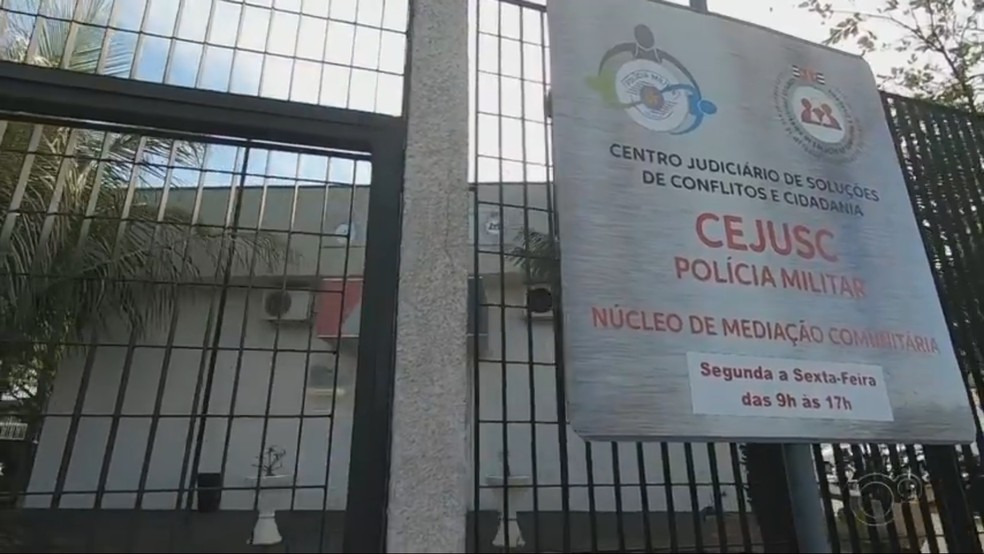 Centro Judici&aacute;rio de Solu&ccedil;&otilde;es de Conflitos e Cidadania (Cejusc) de S&atilde;o Jos&eacute; do Rio Preto (SP) &mdash; Foto: Reprodu&ccedil;&atilde;o/TV TEM