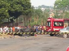 Colisão frontal mata três pessoas em avenida de Mozarlândia, Goiás