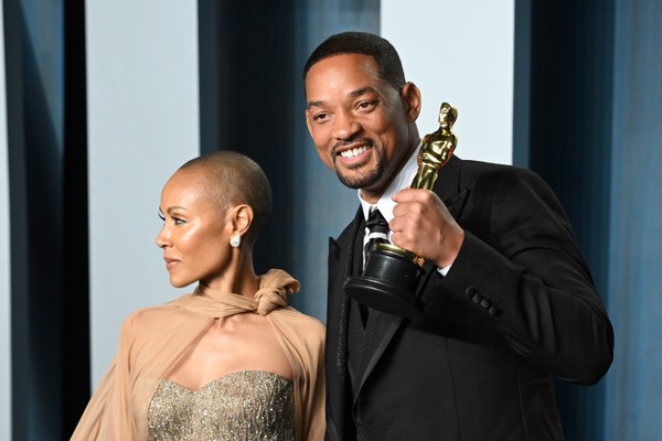 Jada Pinkett Smith e Will Smith na festa pós-Oscar 2022 (Foto: Getty Images)