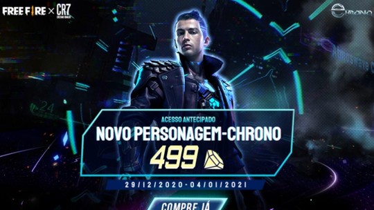 Personagem de CR7 no Free Fire, Chrono ameaça hegemonia de ...