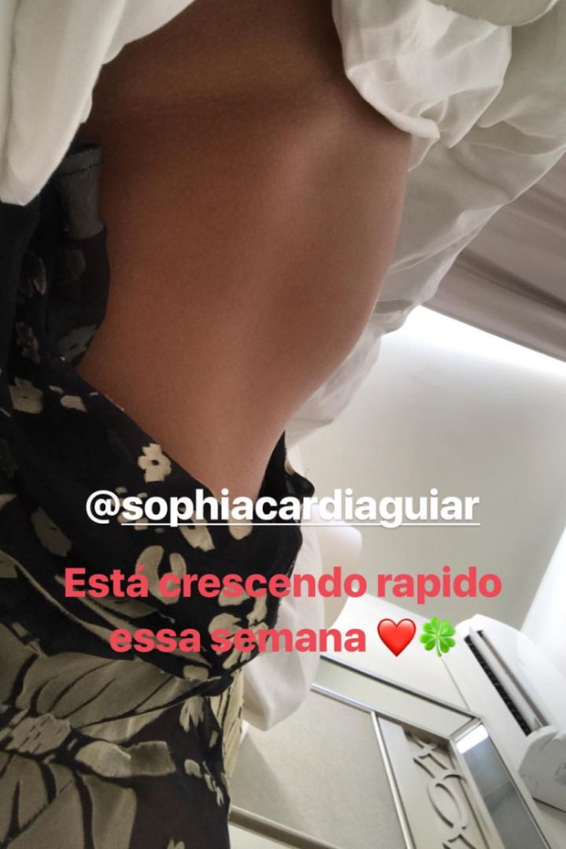 Mayra Cardi mostra barriga de grávida (Foto: Reprodução/Instagram)