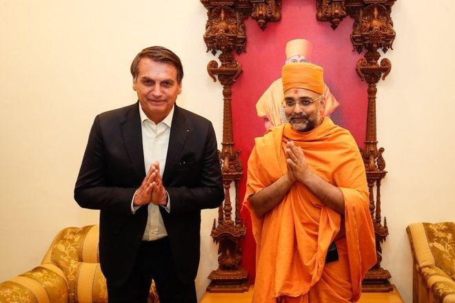 BBC - Presidente participou de solenidades na Índia nesta sexta-feira (Foto: ALAN SANTOS/PRESIDÊNCIA DA REPÚBLICA via BBC)