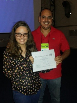 Estudante e professor recebem prêmio internacional na Febrace (Foto: Acervo Pessoal/Marcelo Portela)