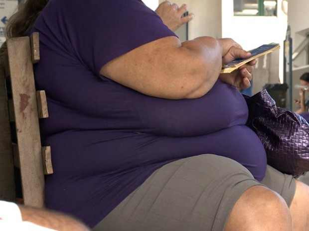 Cem obesos passaram por triagem (Foto: Reprodução/ TV Gazeta)