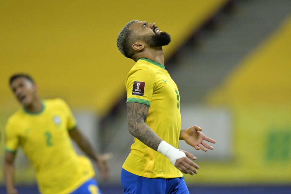 Gabigol Brasil x Peru Arena Pernambuco &mdash; Foto: Pedro Vilela/Getty Images