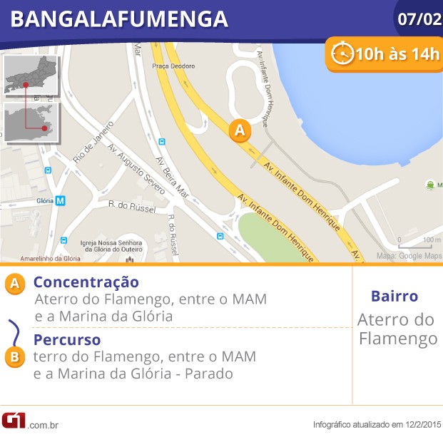 Mapa bloco Bangalafumenga (Foto: Editoria de Arte / G1)