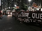 Rio - 17h40: Metalúrgicos fazem ato e interditam Av. Rio Branco, no Centro