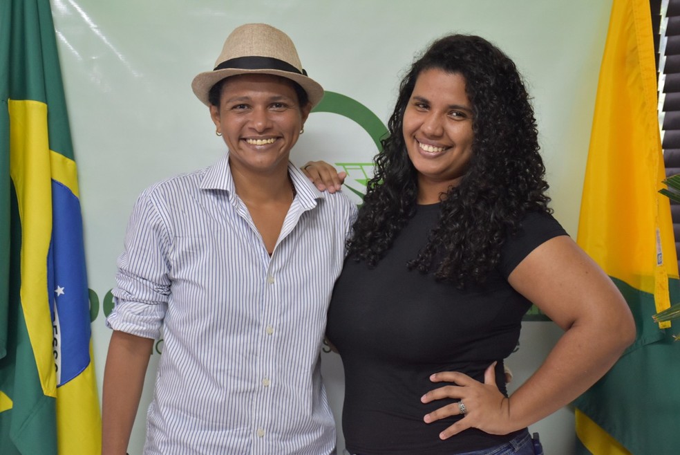 Luana e Antônia vão oficializar união de quase dois anos durante casamento gay coletivo, em Rio Branco (Foto: Divulgação/DPE-AC)