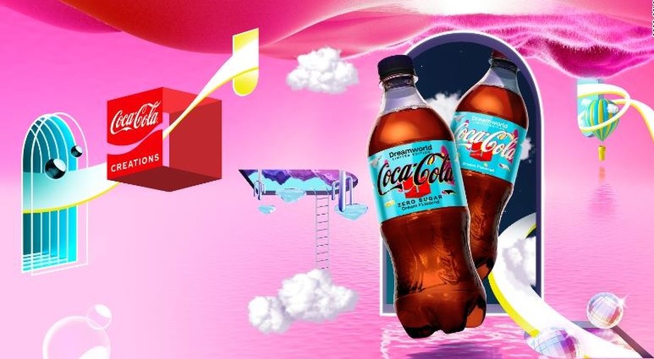 O nova Coca-Cola Dreamworld foi 'inspirada no mundo tecnicolor dos sonhos'