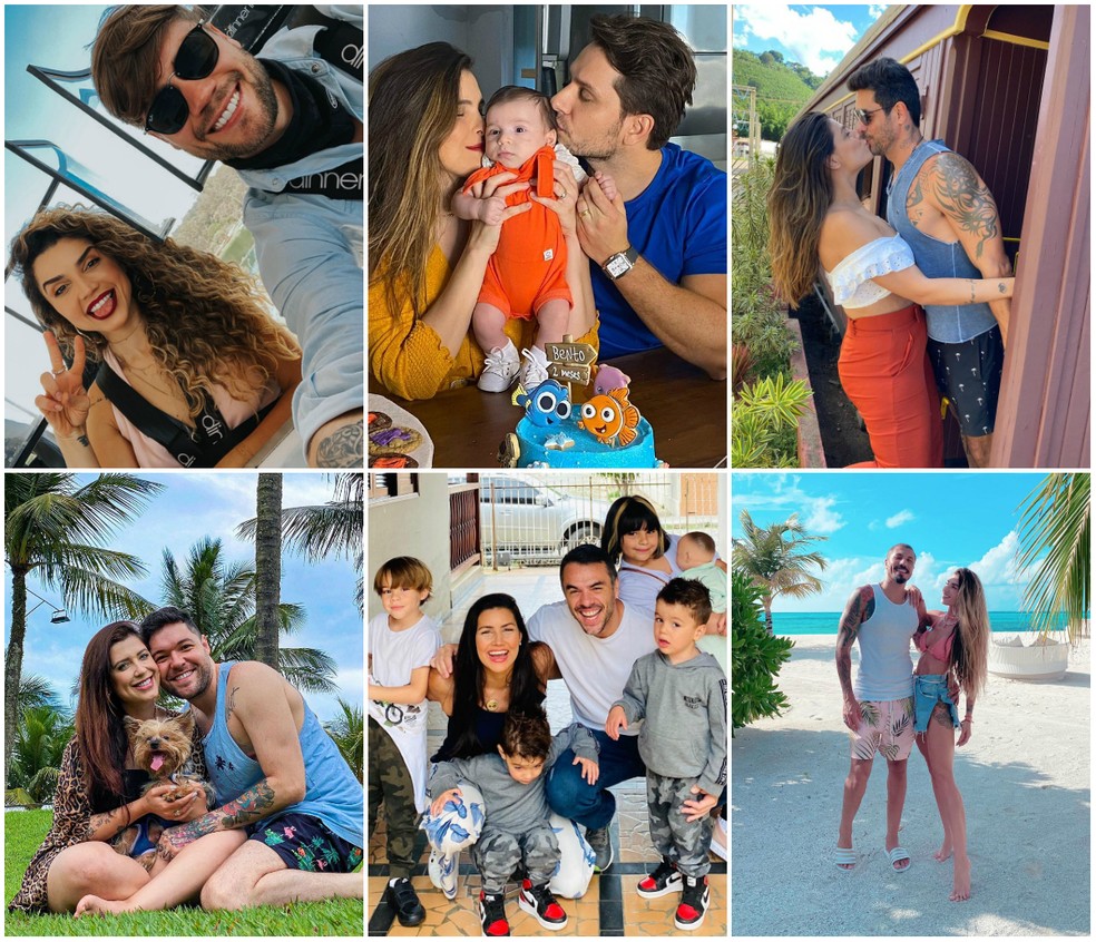 'Big Brother Brasil': confira quais casais sobreviveram ao confinamento — Foto: Globo