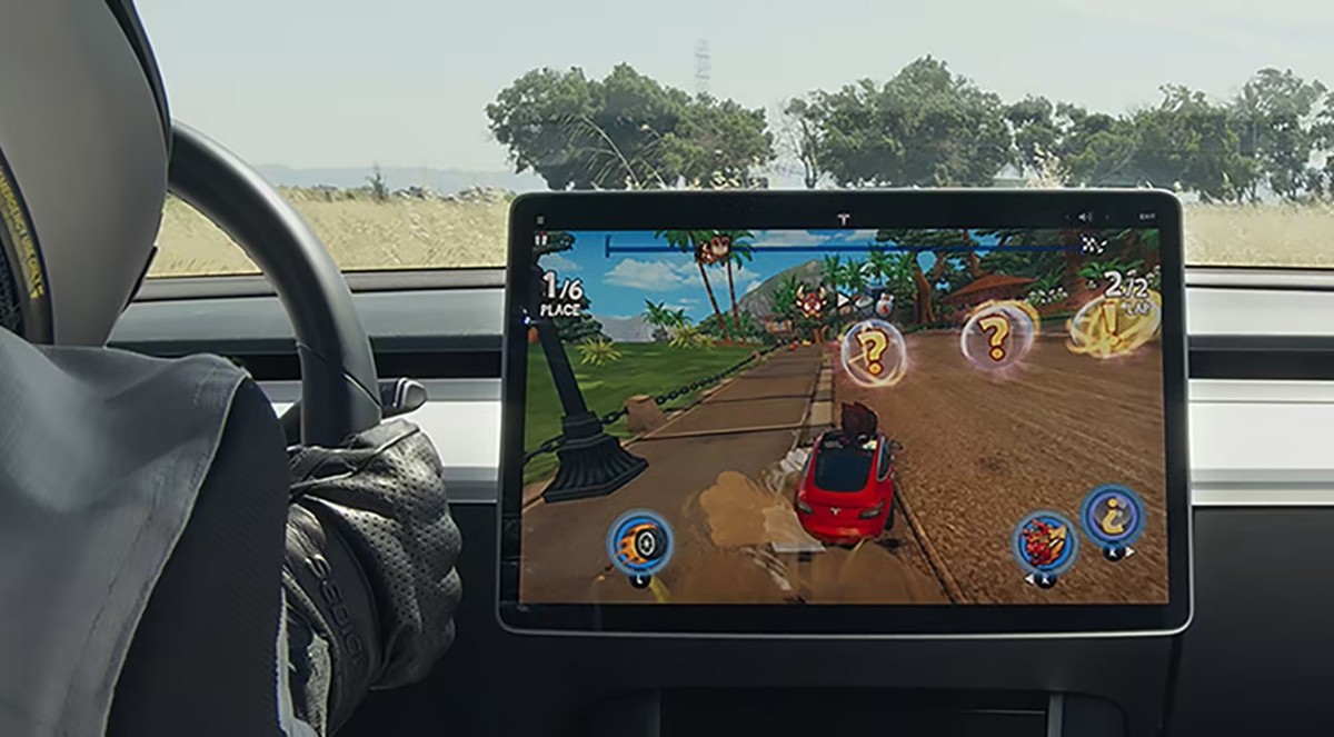 Software von Tesla, die Autofahrern erlaubt, Videospiele mit oder ohne Auto zu fahren |  Technologie