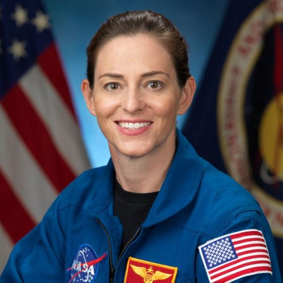 Ela também é membro do grupo de astronautas do Programa Artemis.  — Foto: Nasa via BBC